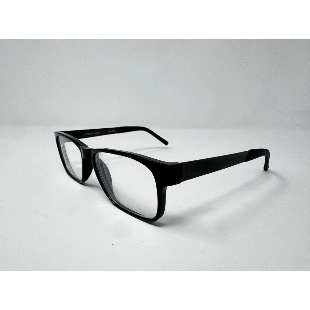 Randolph Keesler Eyeglass Frames Black Rectangle Japan 52-15-140
